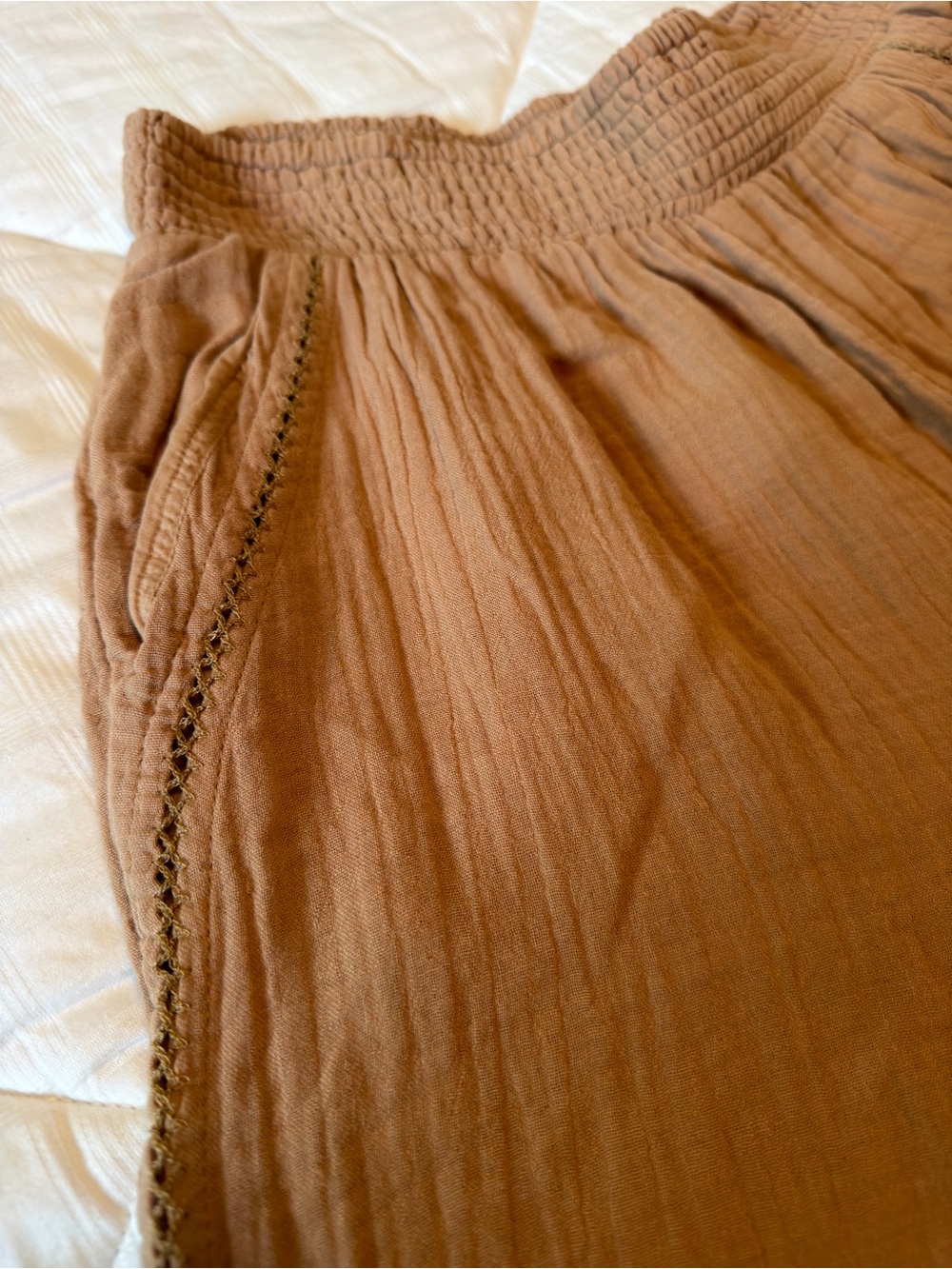 Aerie Gauzy High Rise Wide-Leg Lightweight Pull On Pants - Picture 5 of 6